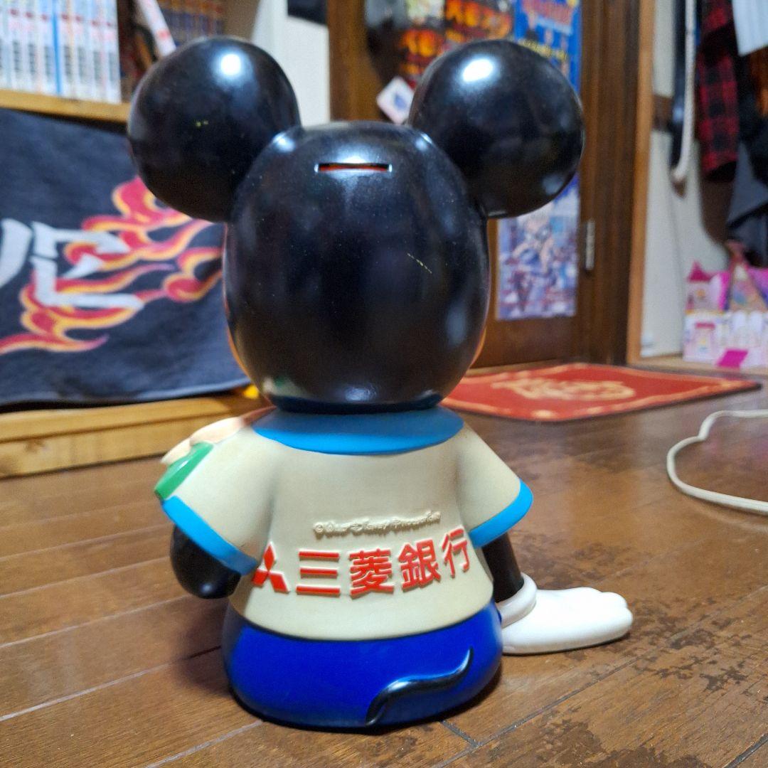 ★激レア 店頭用 三菱銀行 ミッキーマウス ソフビ 貯金箱 レトロ