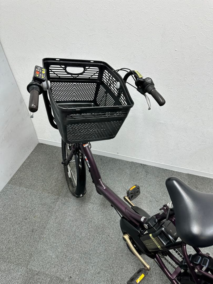 ヤマハパスKISS 子供乗せシート付き電動自転車　大型フロントカゴあり　お買い得