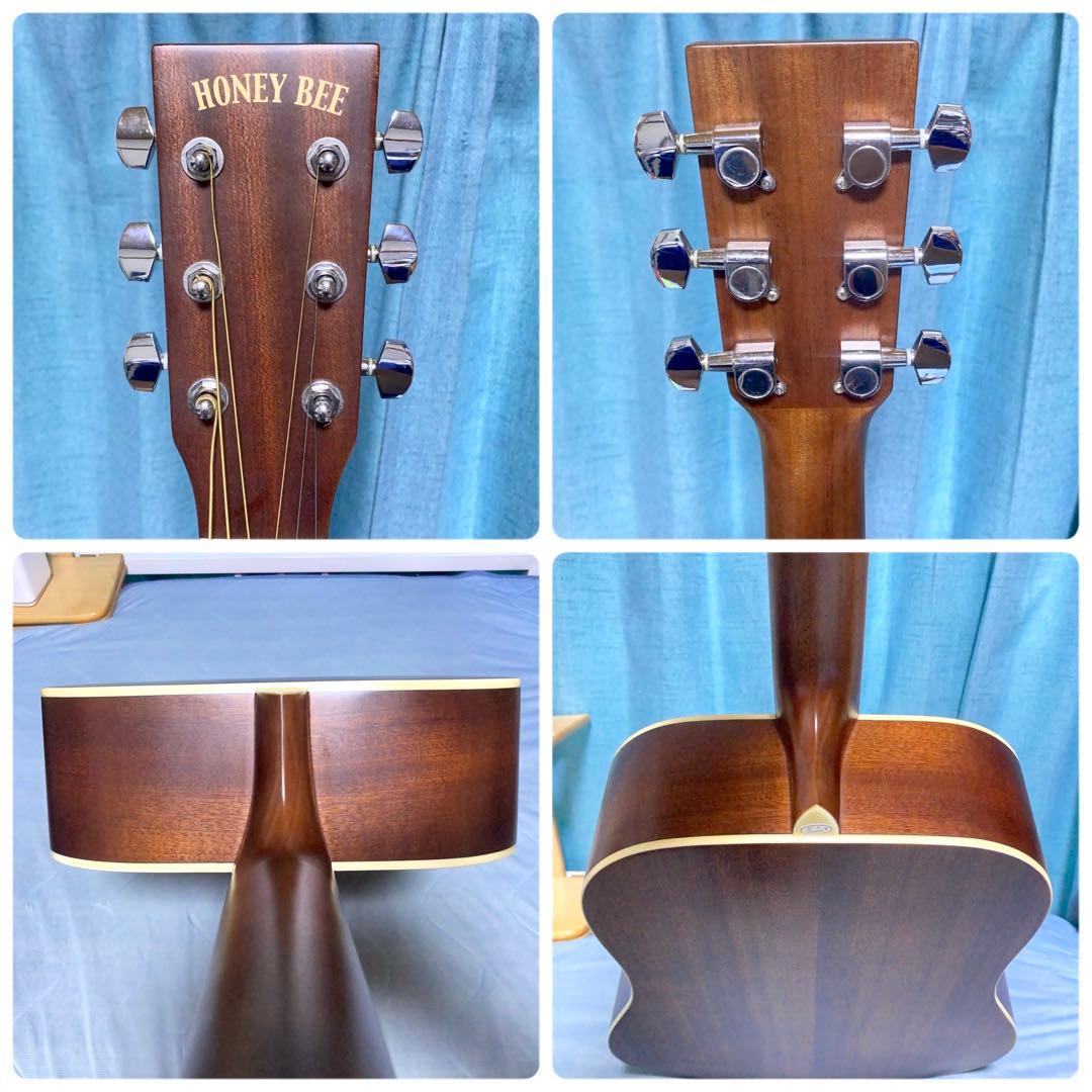 ⑤【牛骨】HONEY BEE！W-15！アコギ！【弾き易く調整☆新品の弦】