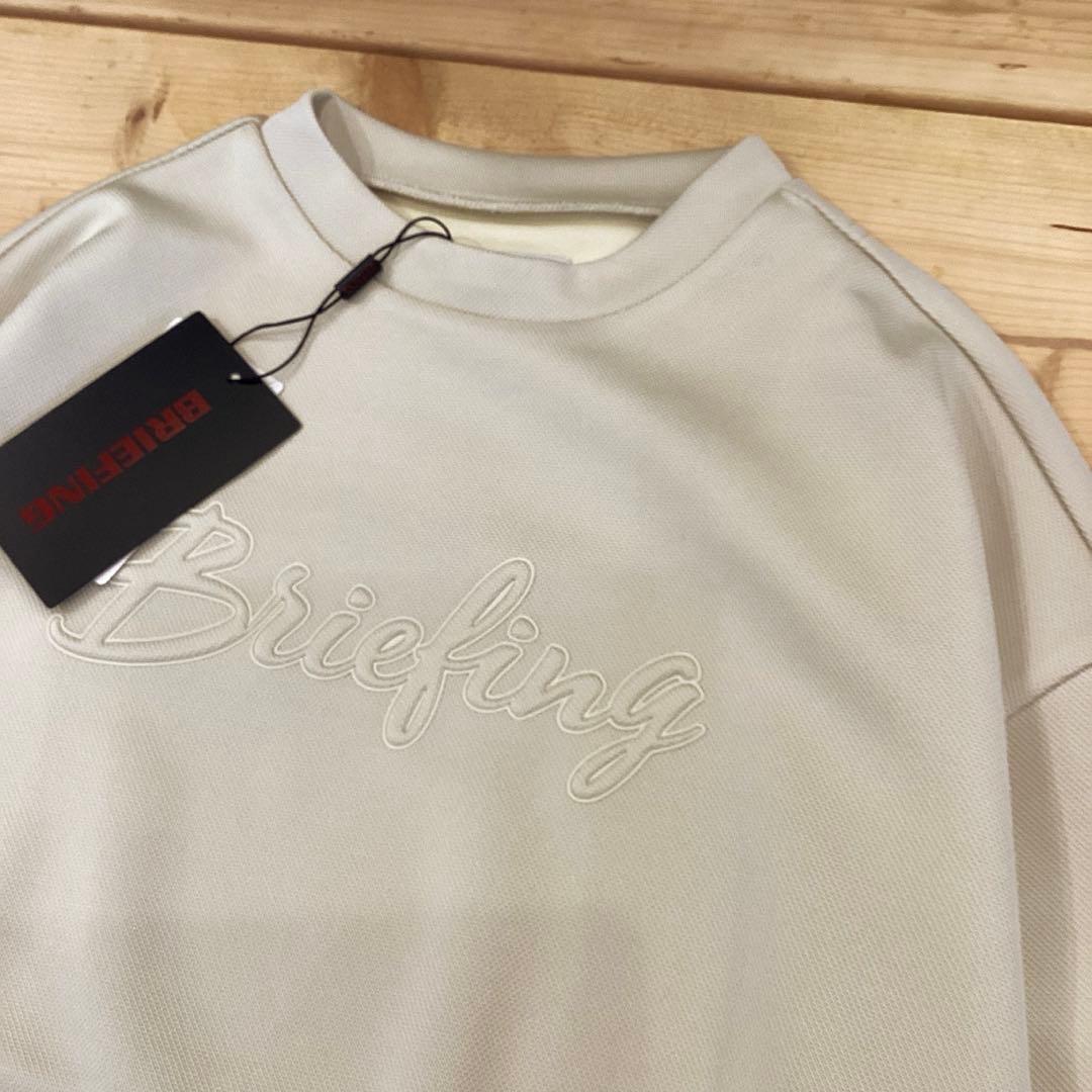 BRIEFING 新品　STITCHED 3D LOGO CREWNECK S