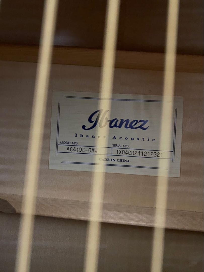 【3/1まで2000円オフ】ibanez ac419e-oaw エレアコ アコギ
