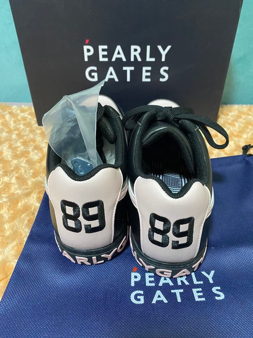 PEARLY GATES ピンク×ブラックネイビー 26.5cm