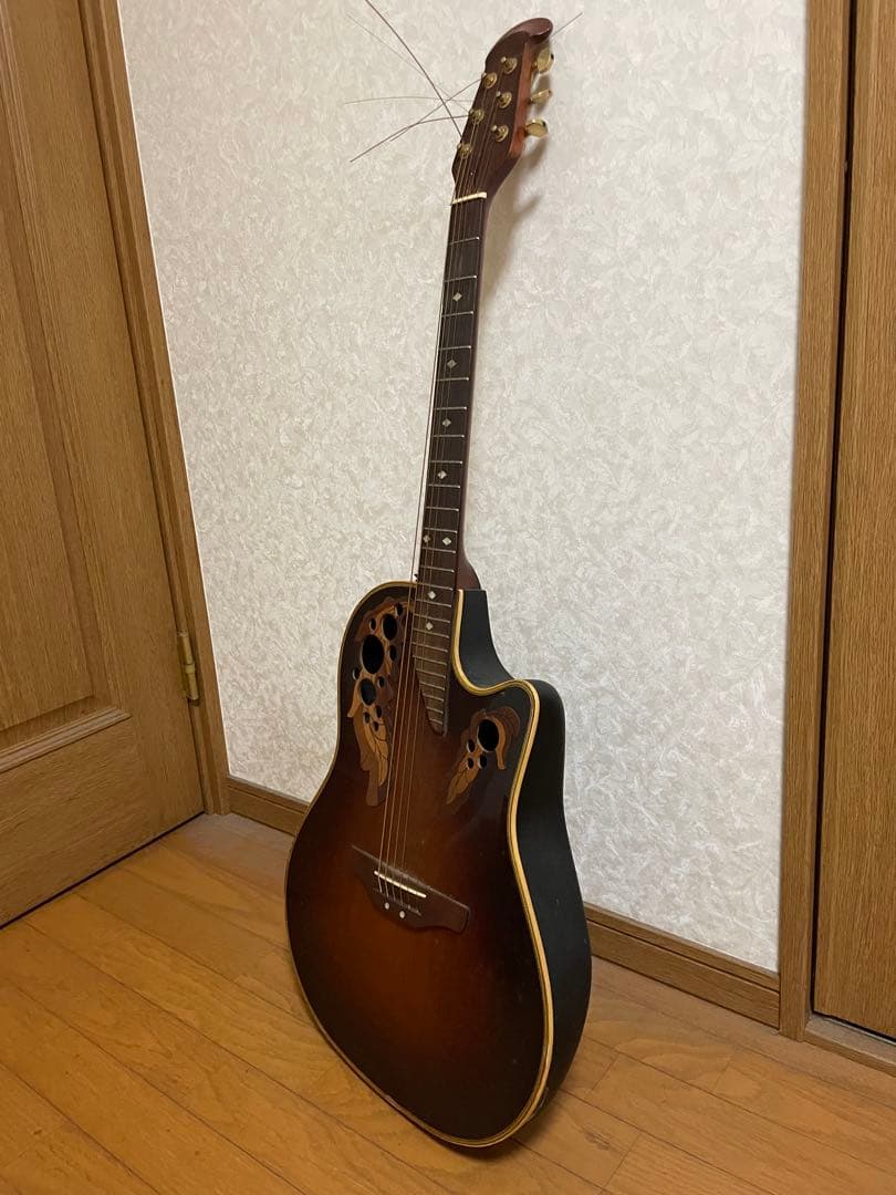 アコースティックエレキギター ブラウン オベーション キムタク 破損あり