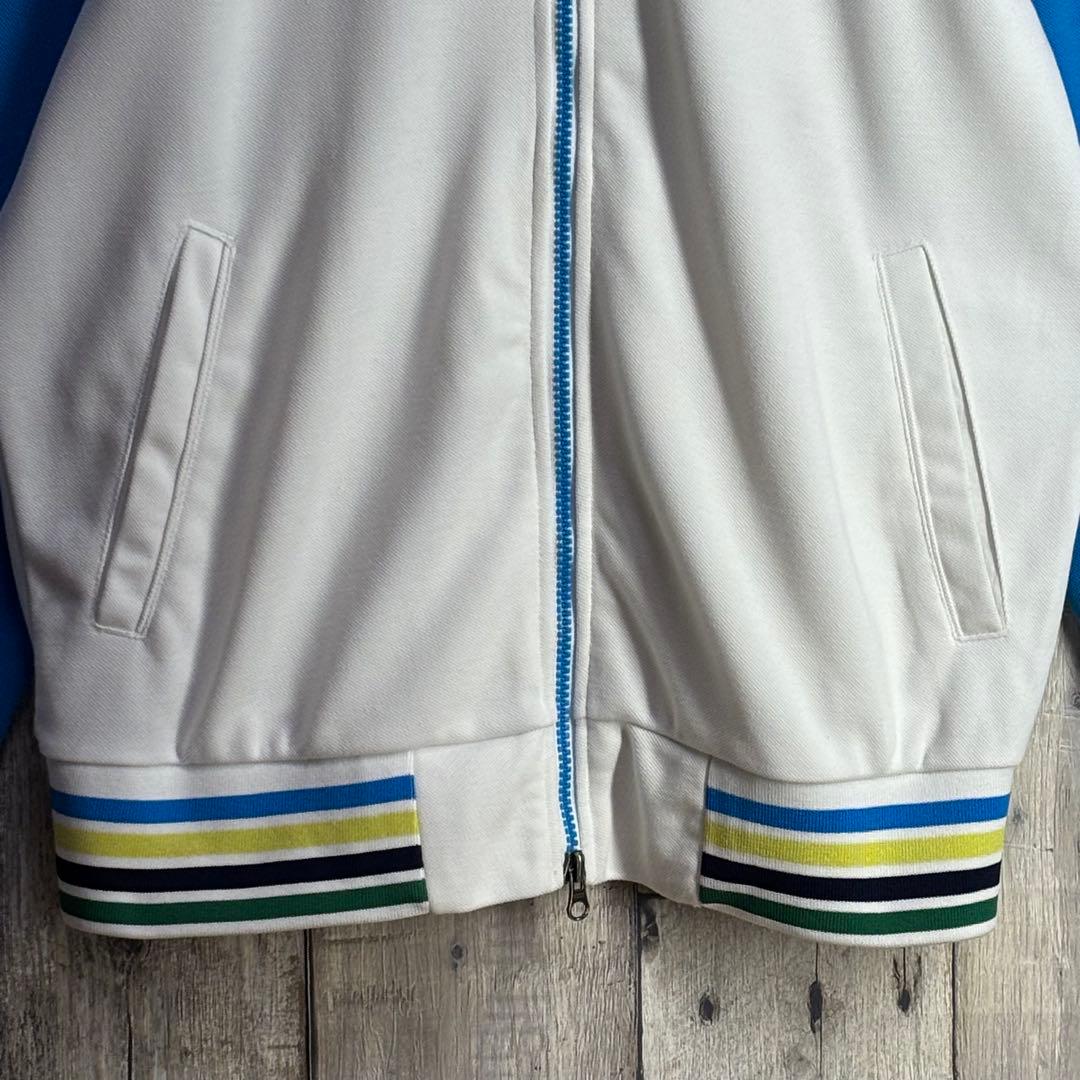 プーマ　PUMA GOLF ジャケット ジップアップ　ホワイト/ブルー　M