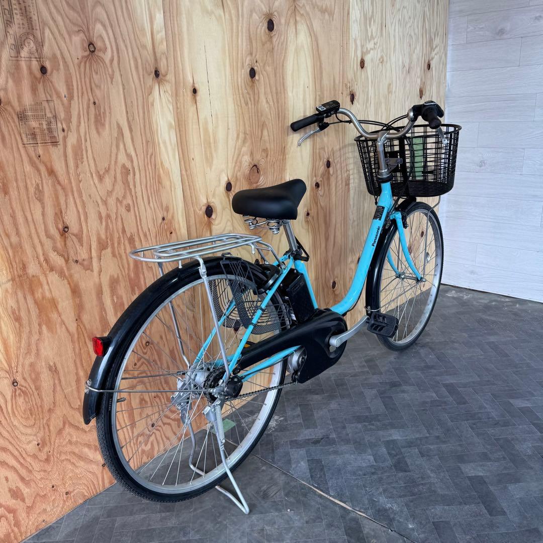 水色 電動アシスト自転車 シティタイプバッテリー12ah