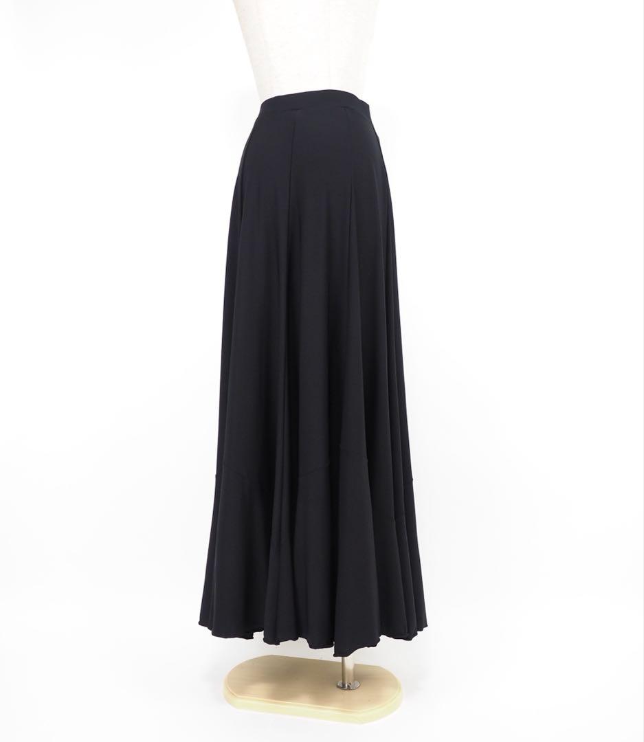 フラメンコ　ファルダ　新品　レッスンファルダ　黒　ストレッチ　Leirena