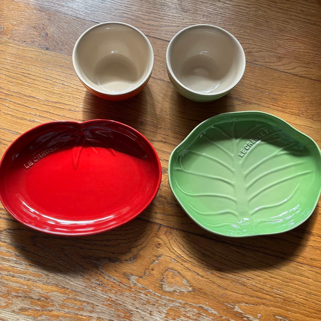 LE CREUSET ルクルーゼ　お皿　4点セット ライスボウル パスタ皿