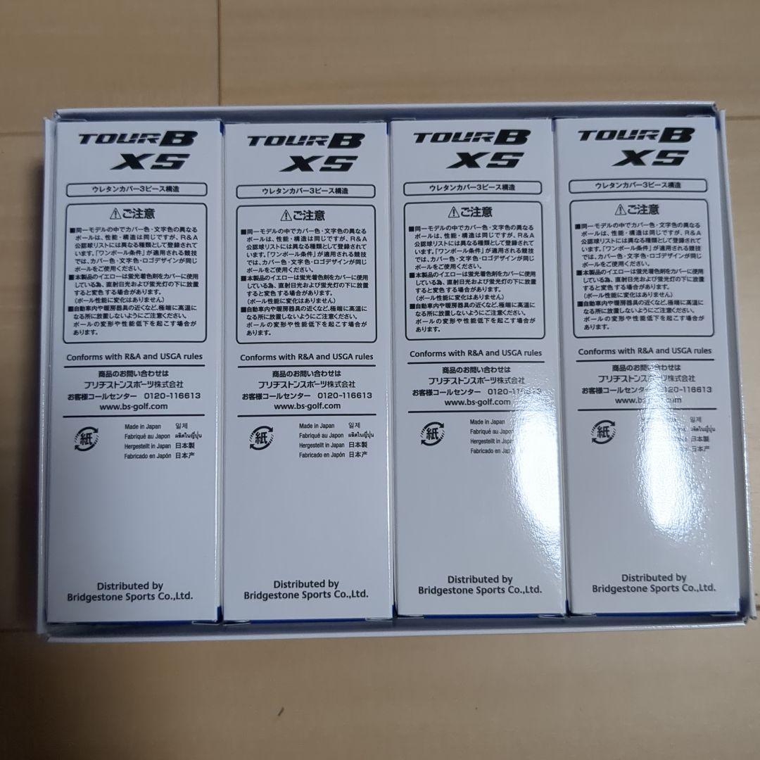 ブリヂストン TOUR B XS ゴルフボール 1ダース＋2スリーブ計18個入り