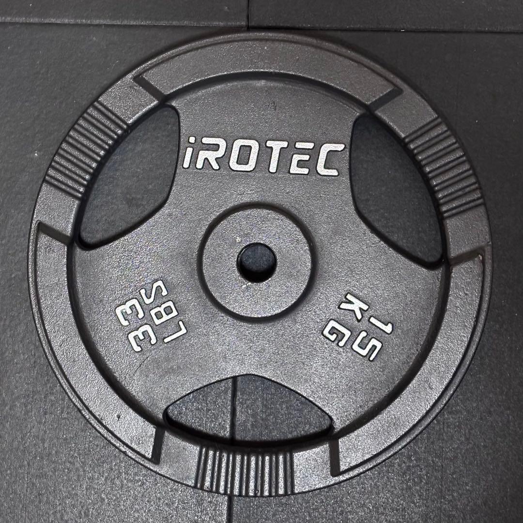 iROTEC（アイロテック） ダンベルプレート 33 LBS (15 KG)