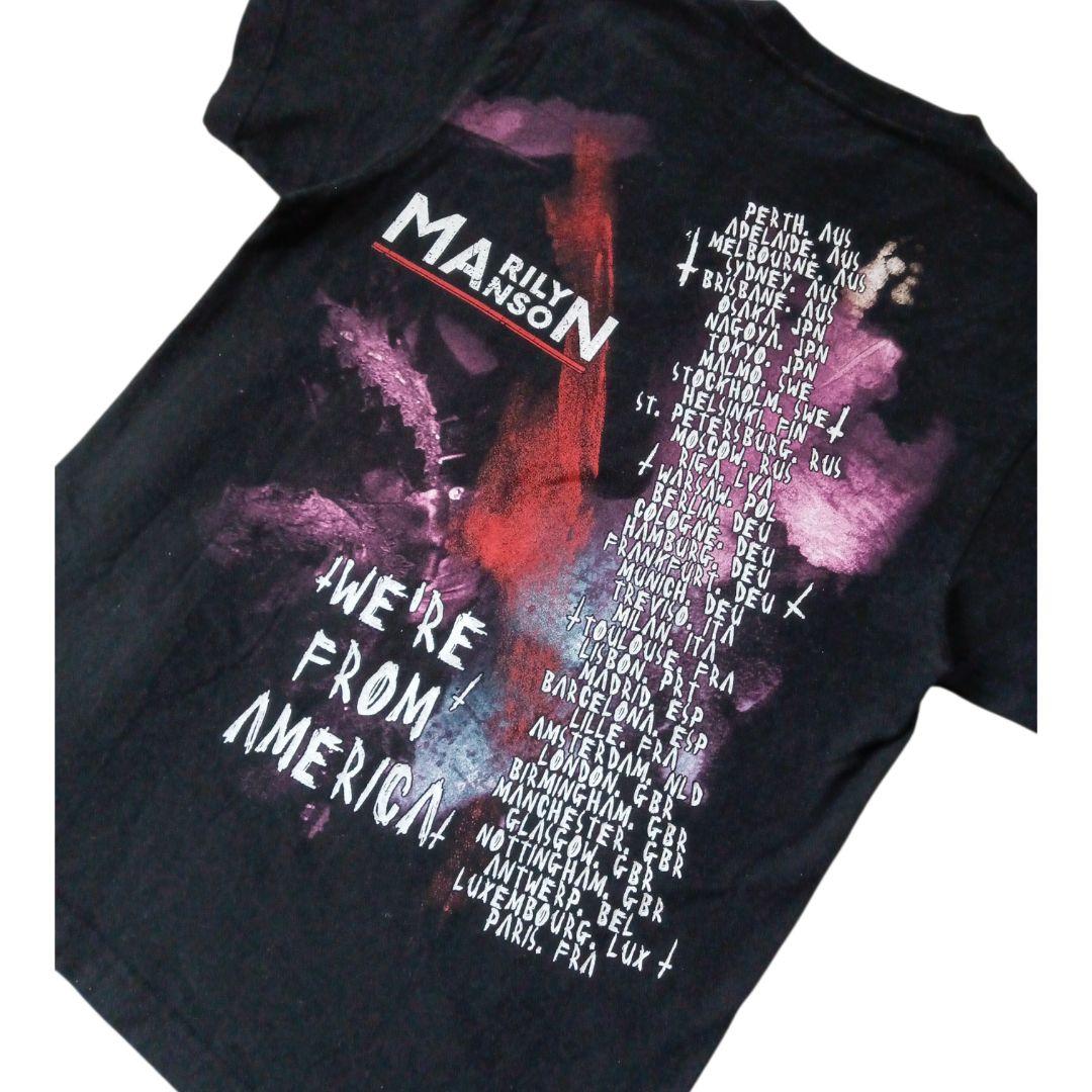 2009年製 Y2K マリリンマンソン ツアー Tシャツ 黒 Sサイズ