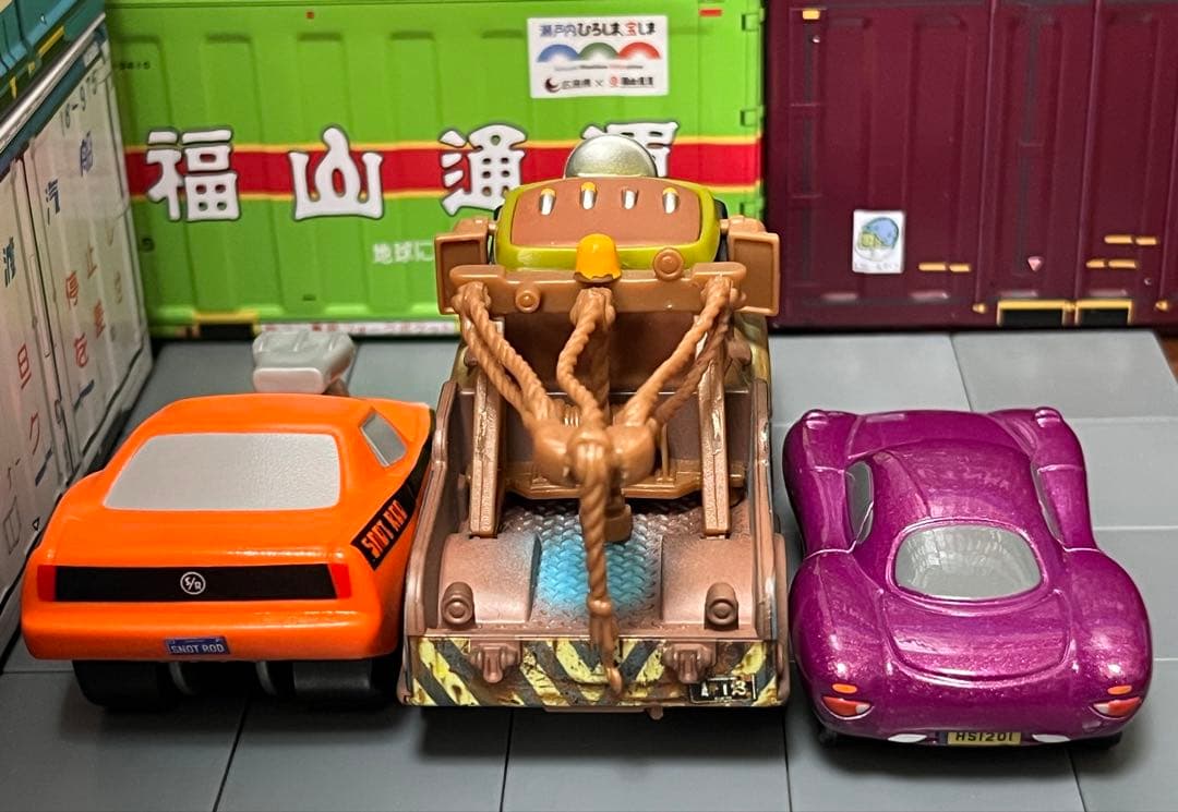 トミカ マテル カーズ スノットロッド アブシュレップ 博士 ホリーシフトウェル