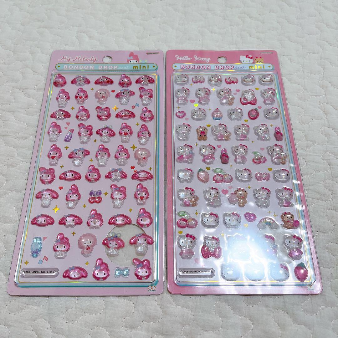 正規品　ボンボンドロップシールミニ　ジュエルシール　うるちゅる　サンリオ