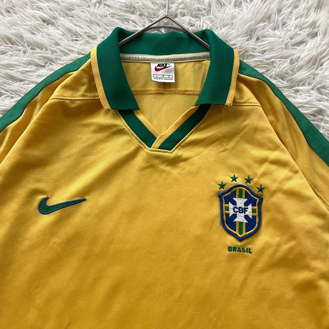 1997〜1998 NIKE 銀タグ　刺繍　ブラジル代表　ユニホーム