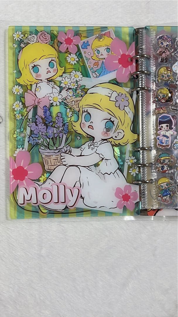 値引き　モリー　Molly シェイカーシール帳　シャカシャカシール帳A５完成品