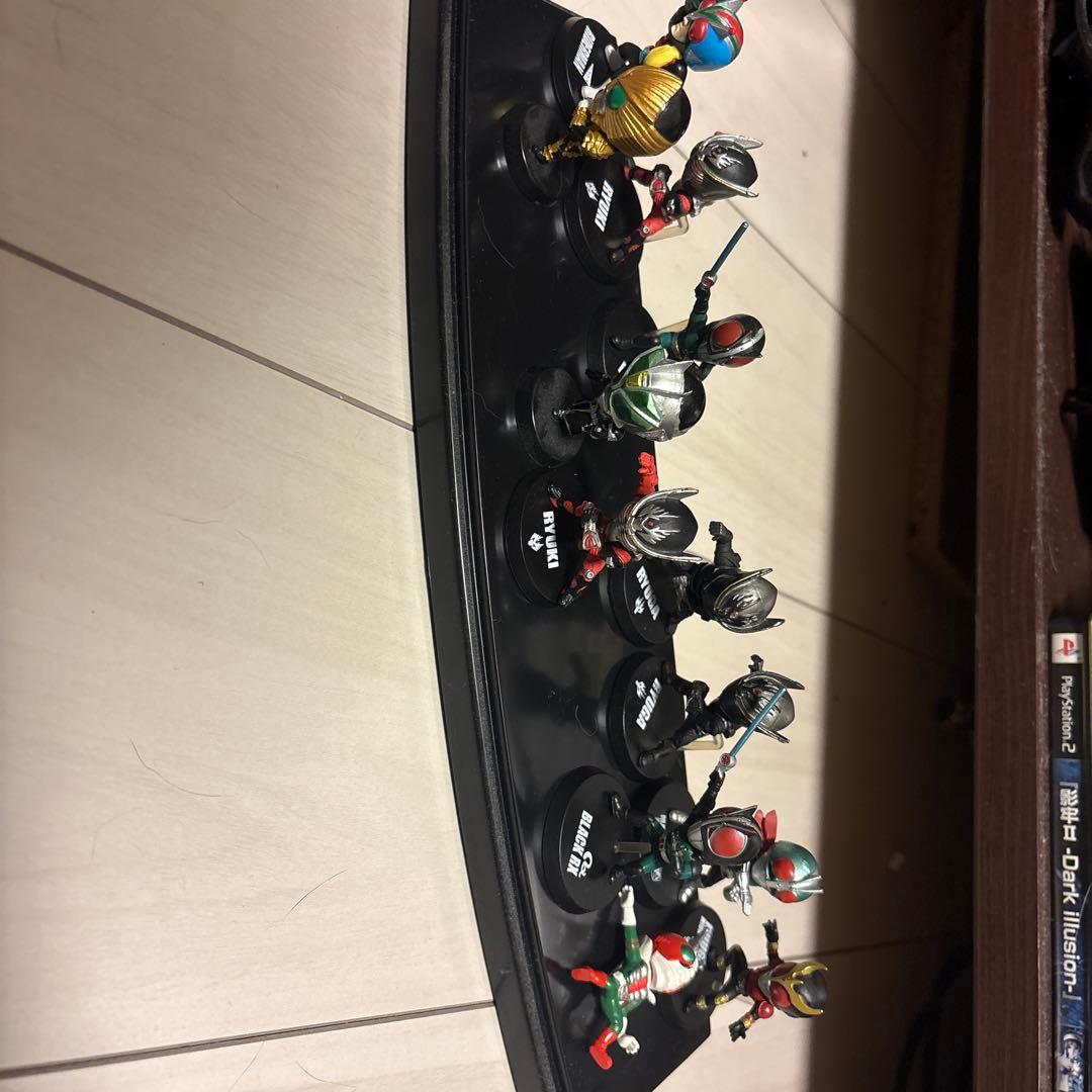 39体仮面ライダーのフィギュア