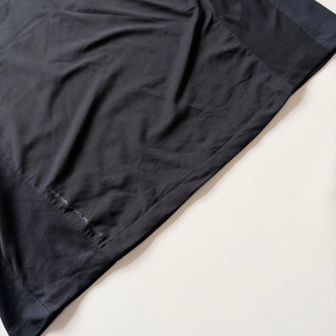 美品✨RLX ゴルフ　ラルフローレン　ポロシャツ 黒 　Lサイズ 　速乾