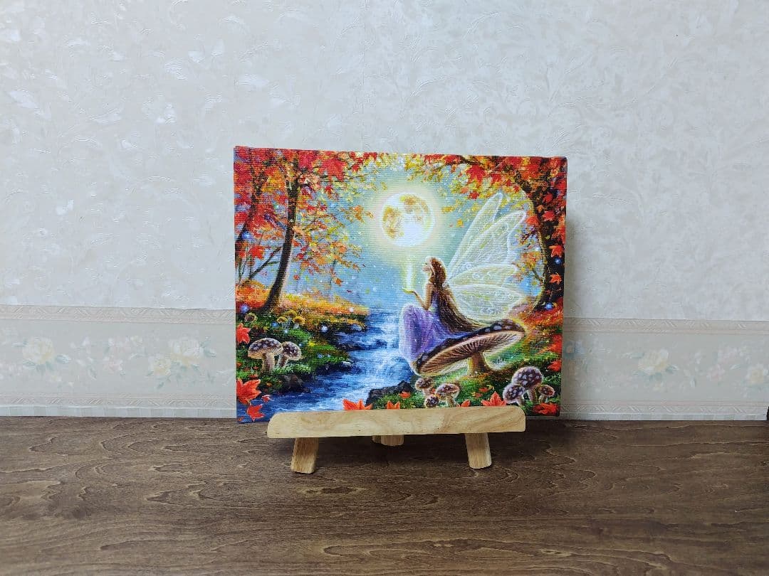 n*y様 【妖精の秋】アクリル画 F3 風景画 絵画