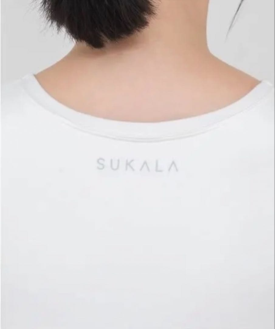 Lサイズ【SUKALA】ブラトップ付きヘザーショートタンク