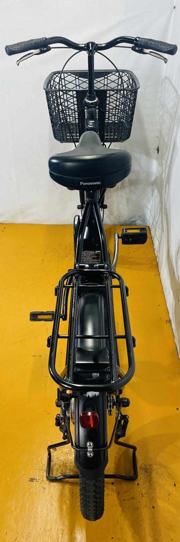 ブラック 電動アシスト自転車 前バスケット付き