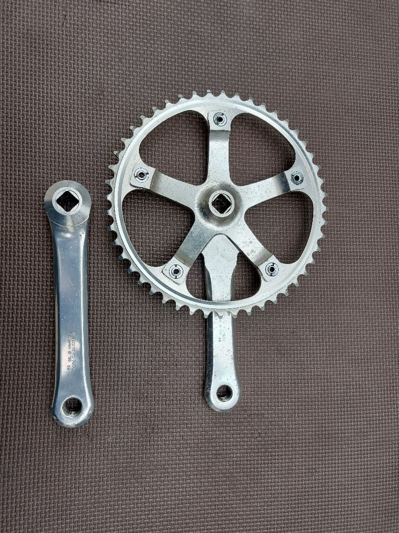 DURA-ACE FC-7600 ピストクランク165mm チェーンリング付き