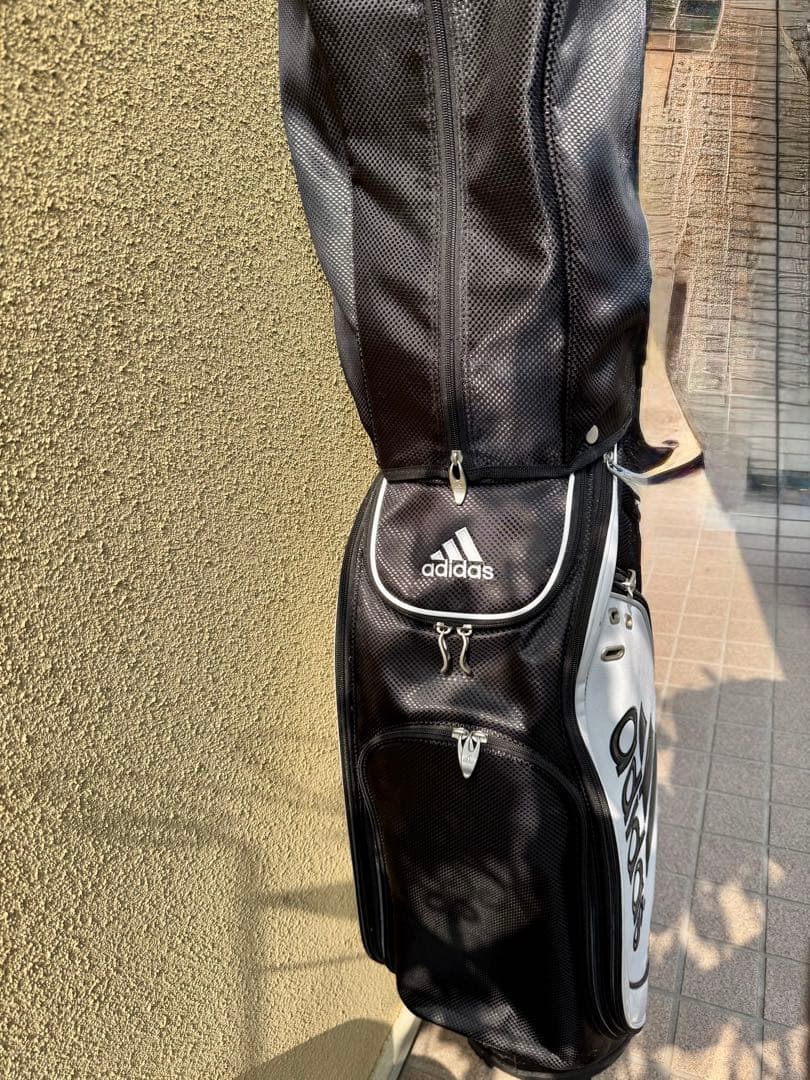 adidas ゴルフ キャディバッグ 黒/白➕オマケつき