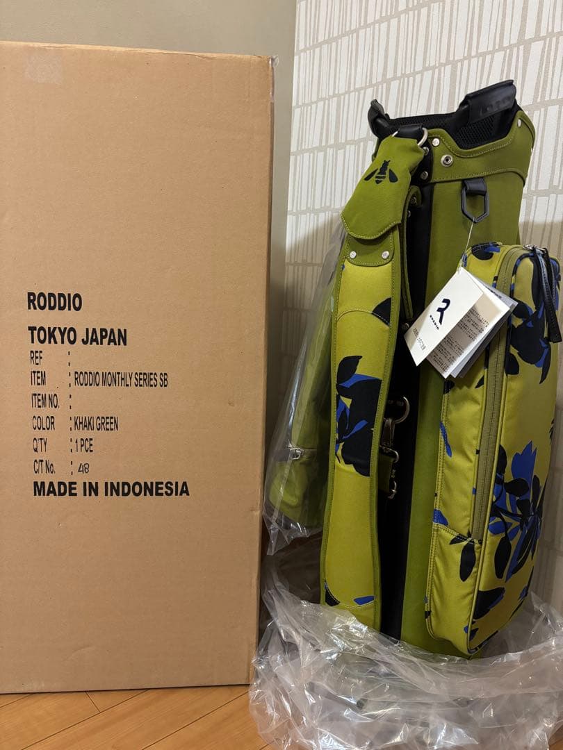 【新品未使用品】ロッディオ RODDIO マンスリーゴルフバック ＜オリーブ＞