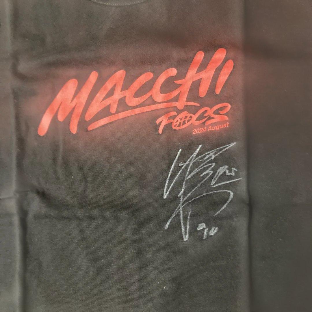 町田瑠唯　MACCHI 直筆サイン入りTシャツ ブラック　富士通レッドウェーブ