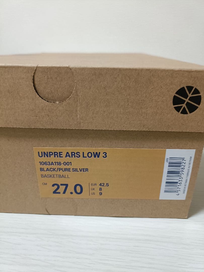 ASICS×ballaholic UNPRE ARS LOW3 黒 27cm