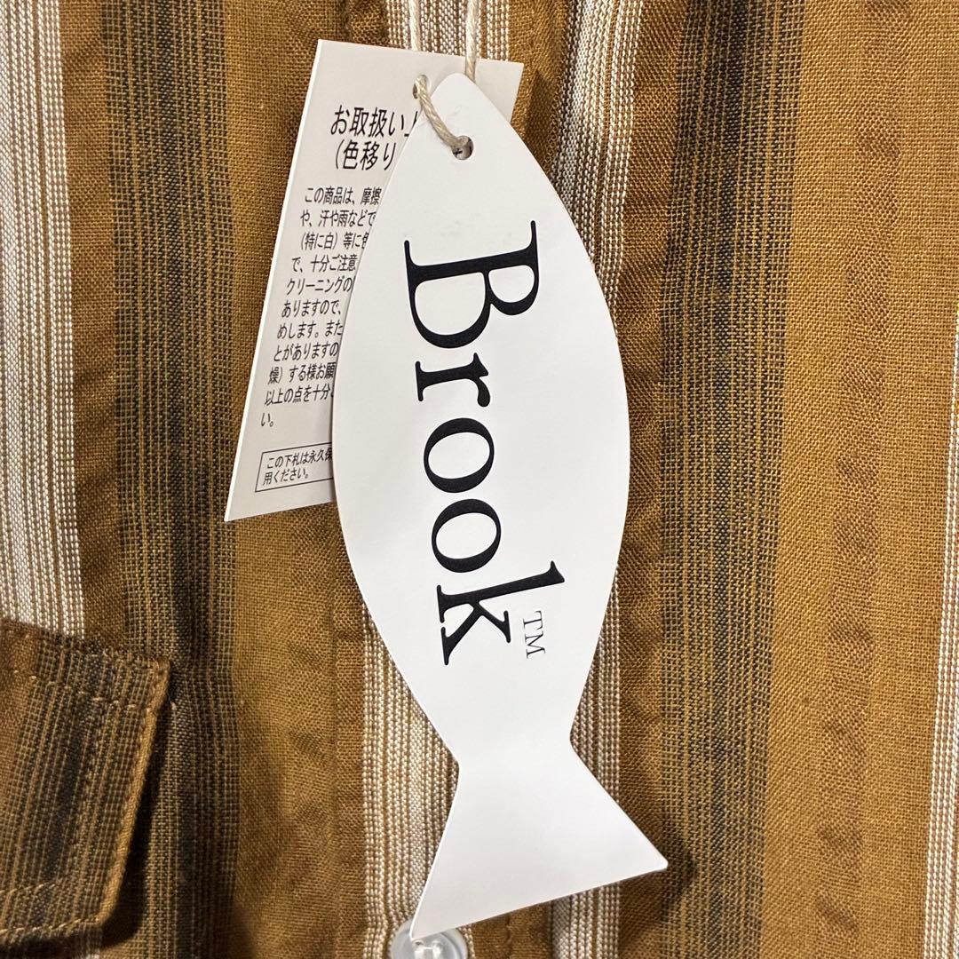 【タグ付き未使用品】Brook フィッシング ツール シャツ ブラウン