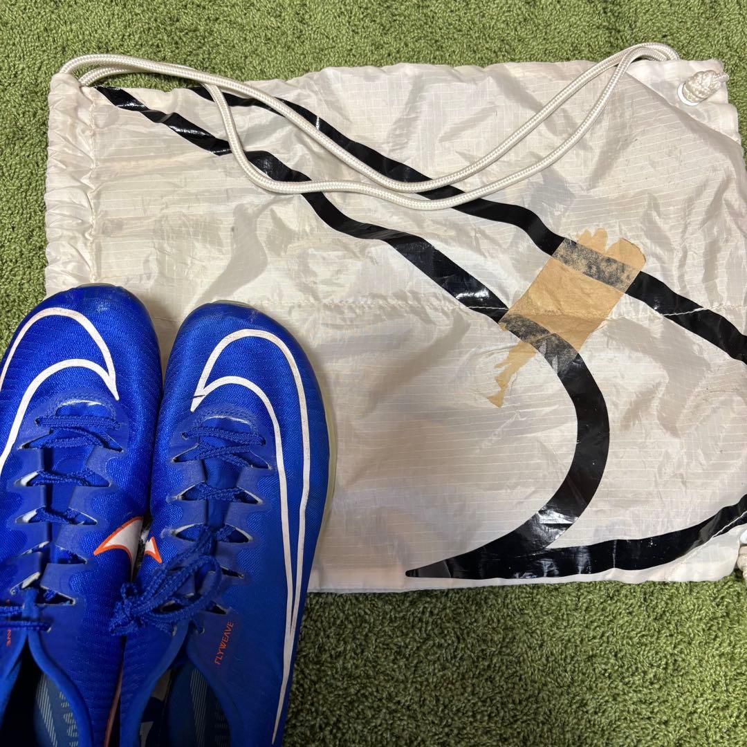 【26.5cm】Nike エアズームマックスフライ　青色　パンク無し