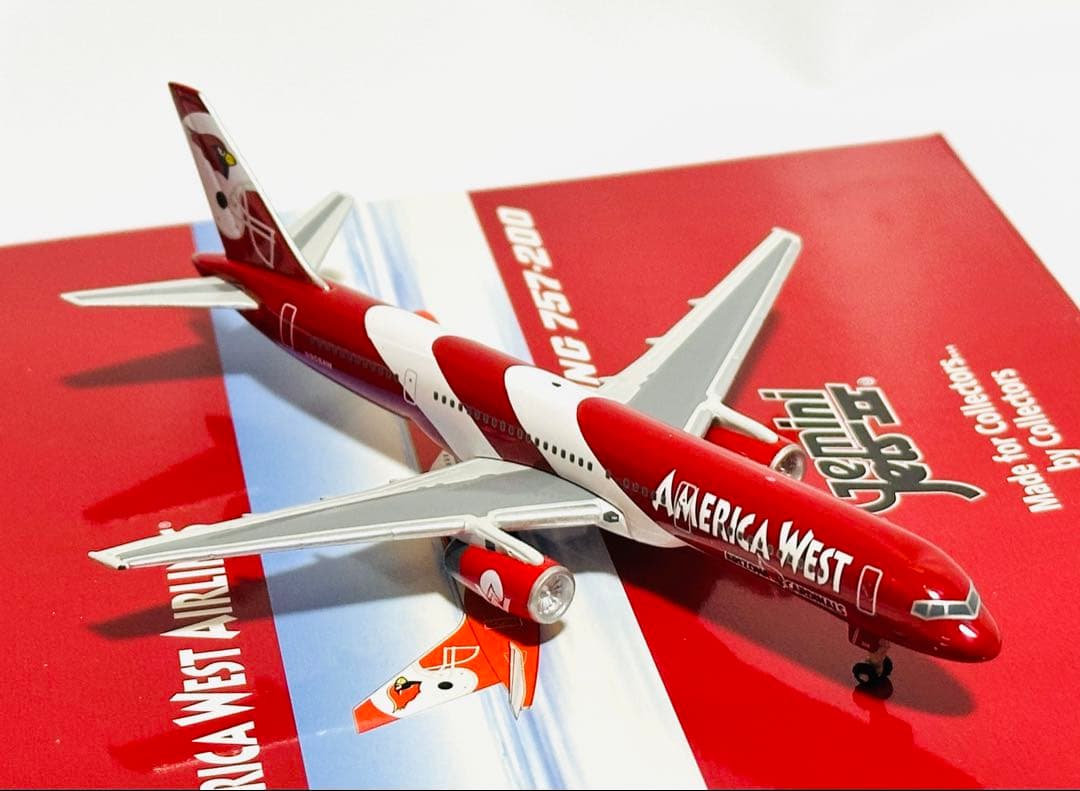 Gemini 1/400 B757-200 アメリカウェスト カージナルス塗装