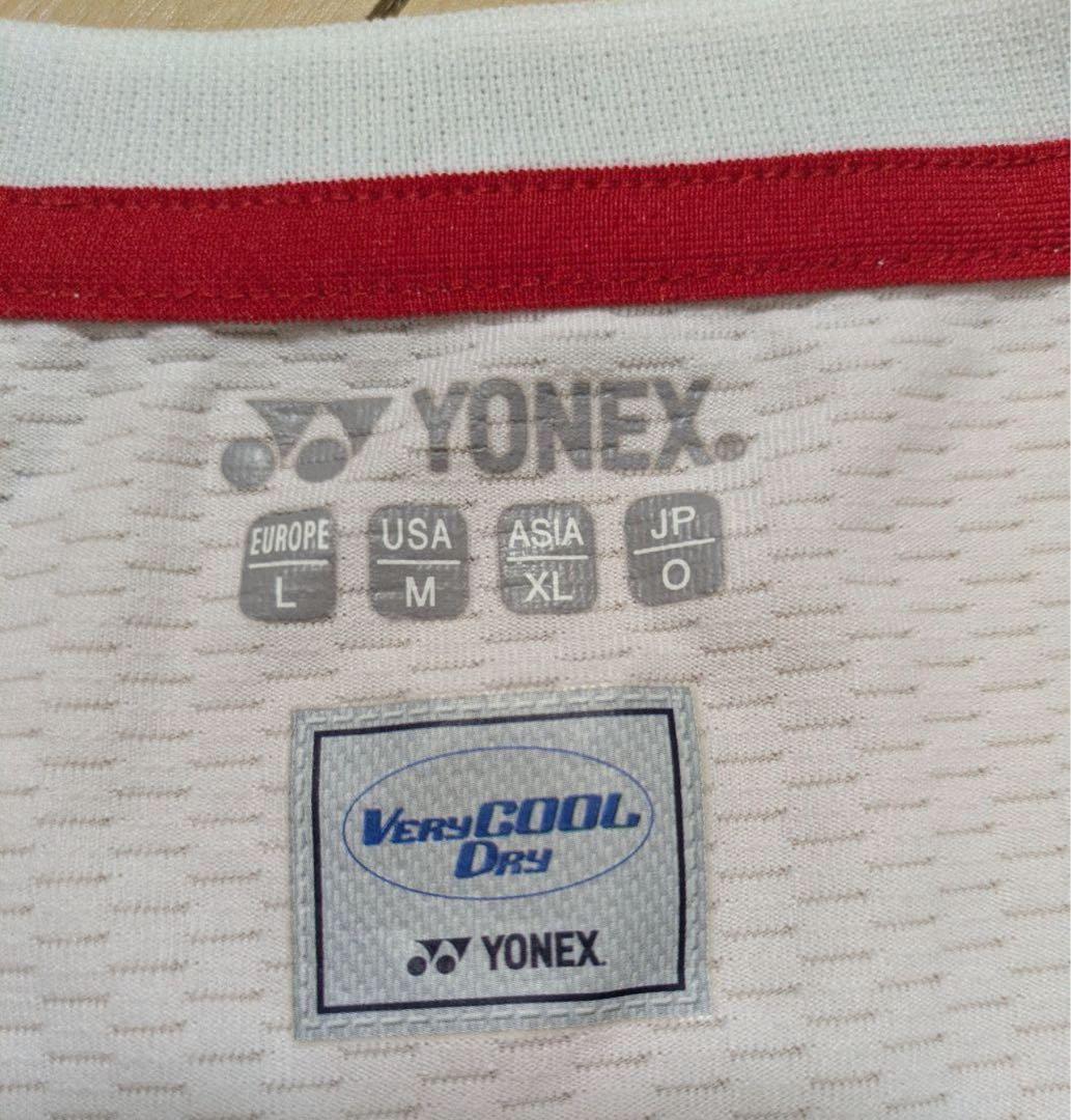 YONEX 幾何学模様 ホワイトシャツ ユニフォーム