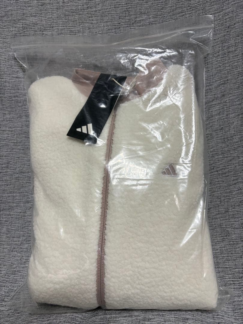 XL ☆新品　アディダス ゴルフ バックグラフィック ボアジャケット　ホワイト