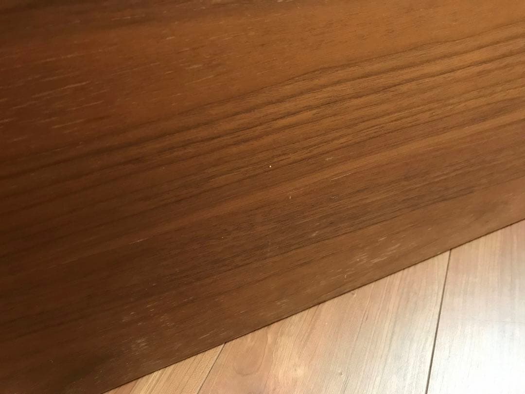 無印良品　ヘッドボード（旧型:反り有り）ダブル　ウォールナット