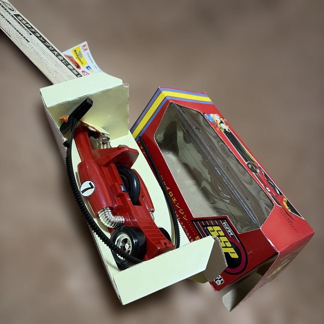 昭和　旧バンダイにっこり顔バンザイマーク　BANDAI スーパーソニックパワー
