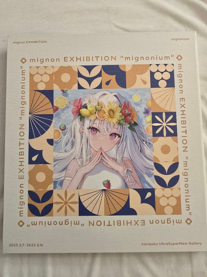 mignon \"mignonium\" 直筆サイン色紙＆ケース