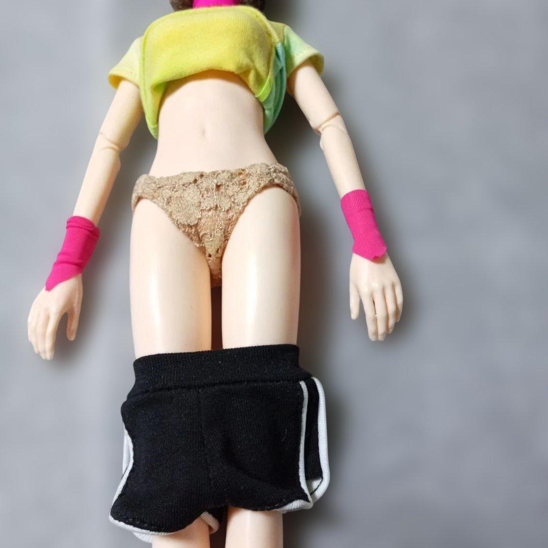 1/6素体 女性ヘッドスポーツウェア ホットパンツ 眼鏡 スニーカーシューズ