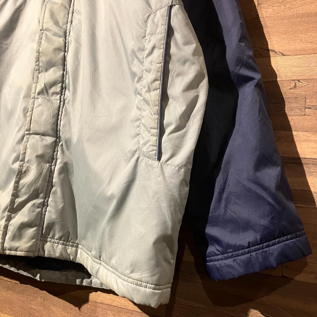 adidas　アディダス　ウォームアップジャケット　紺/グレー　サイズO