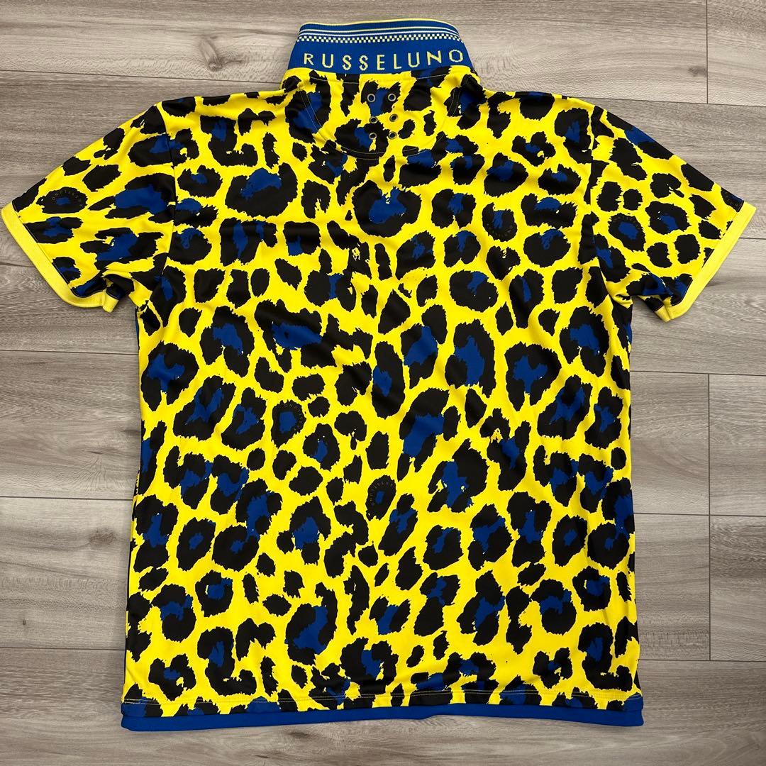 RUSSELUNO ヒョウ柄ポロシャツ