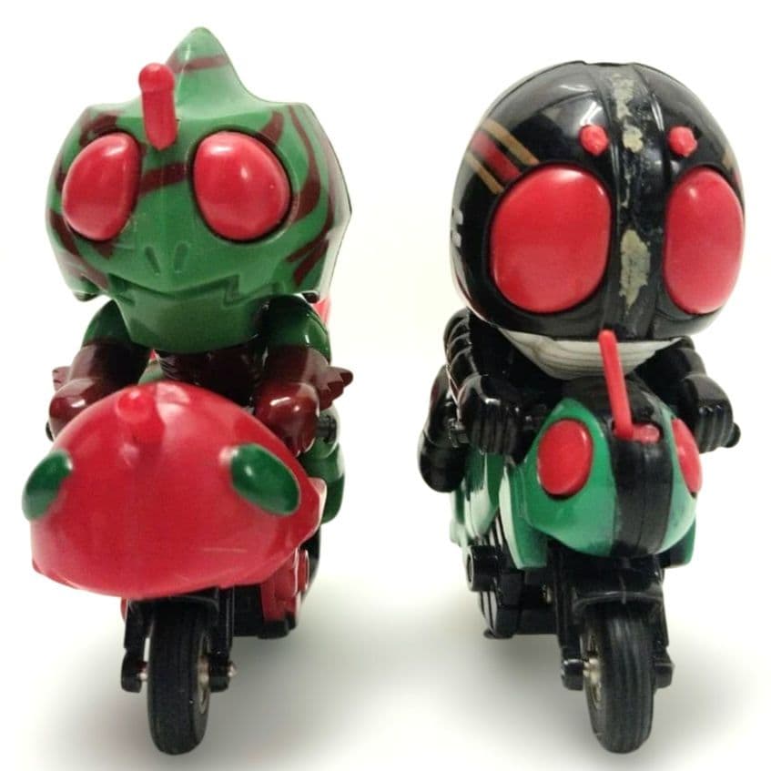 【T】バンダイ 仮面ライダー倶楽部 カッとびライダー キーホルダー 2点セット
