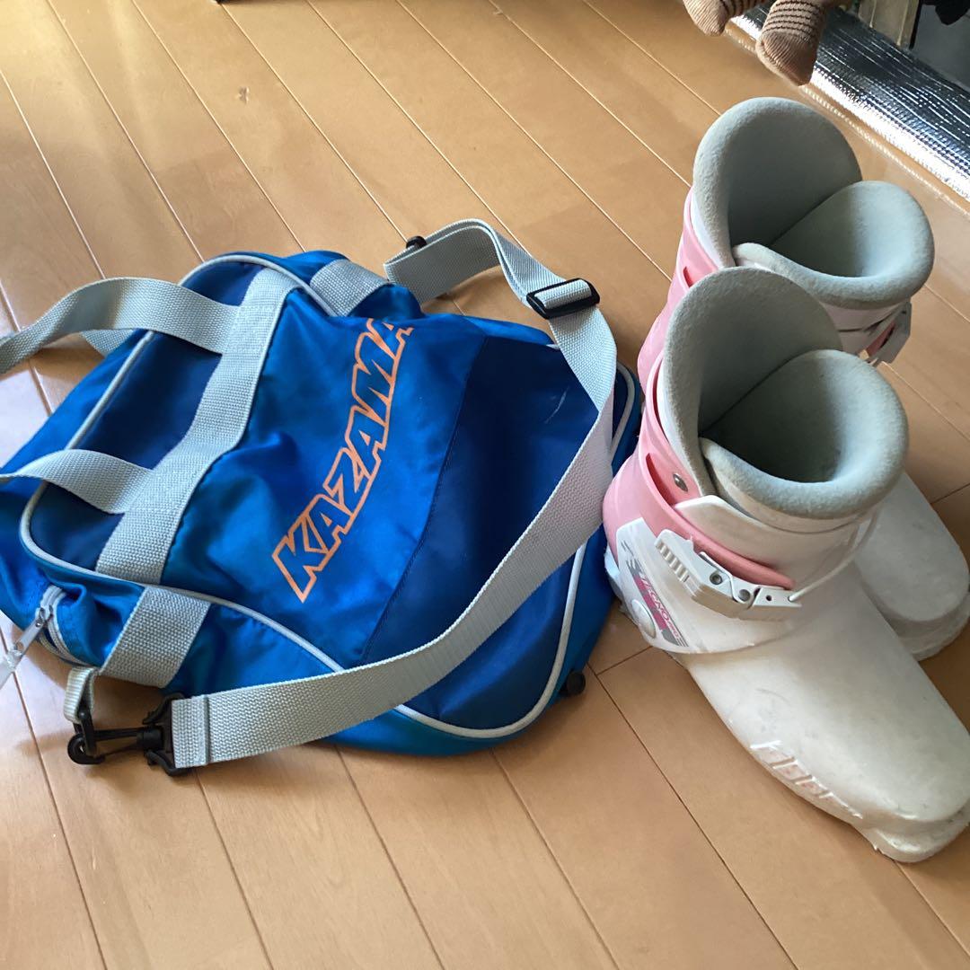 キッズ　ジュニア　ロシニョールカービングスキー110cm ストック(靴サービス)