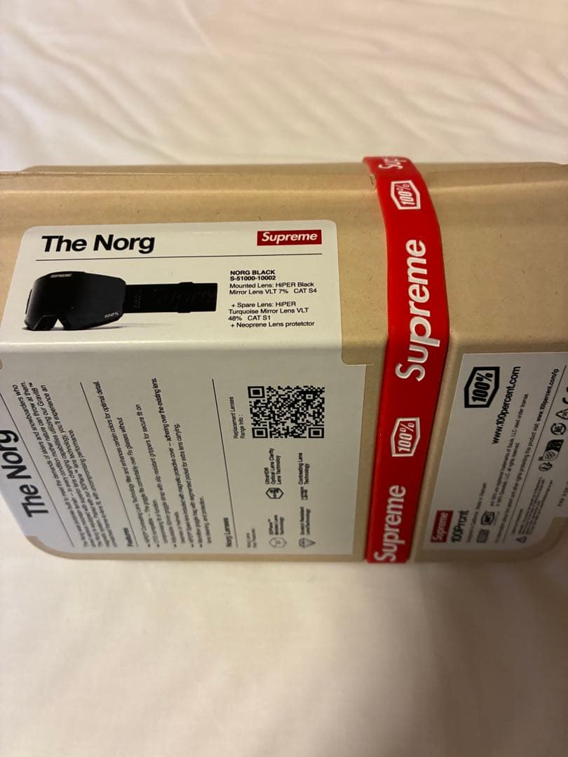 【新品未使用】Supreme100% NORG Goggles BLACK