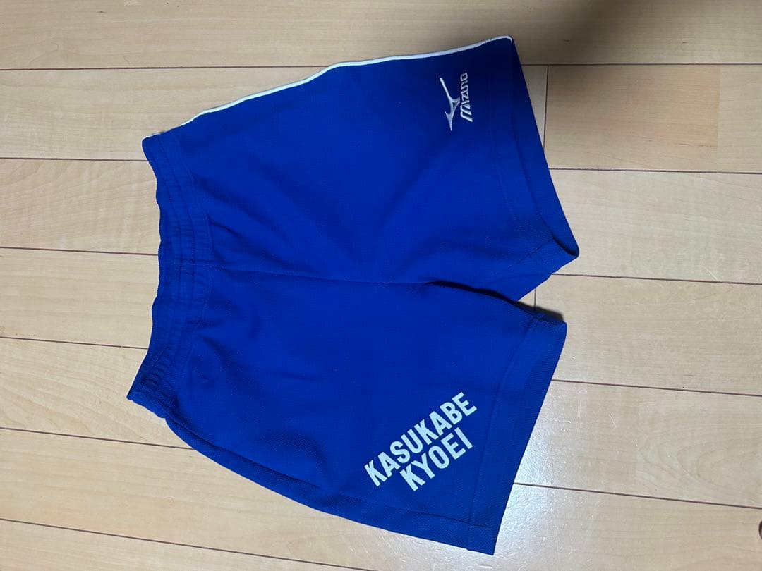 春日部共栄高校バレー部　asics 青 ジャケット＆パンツ セット