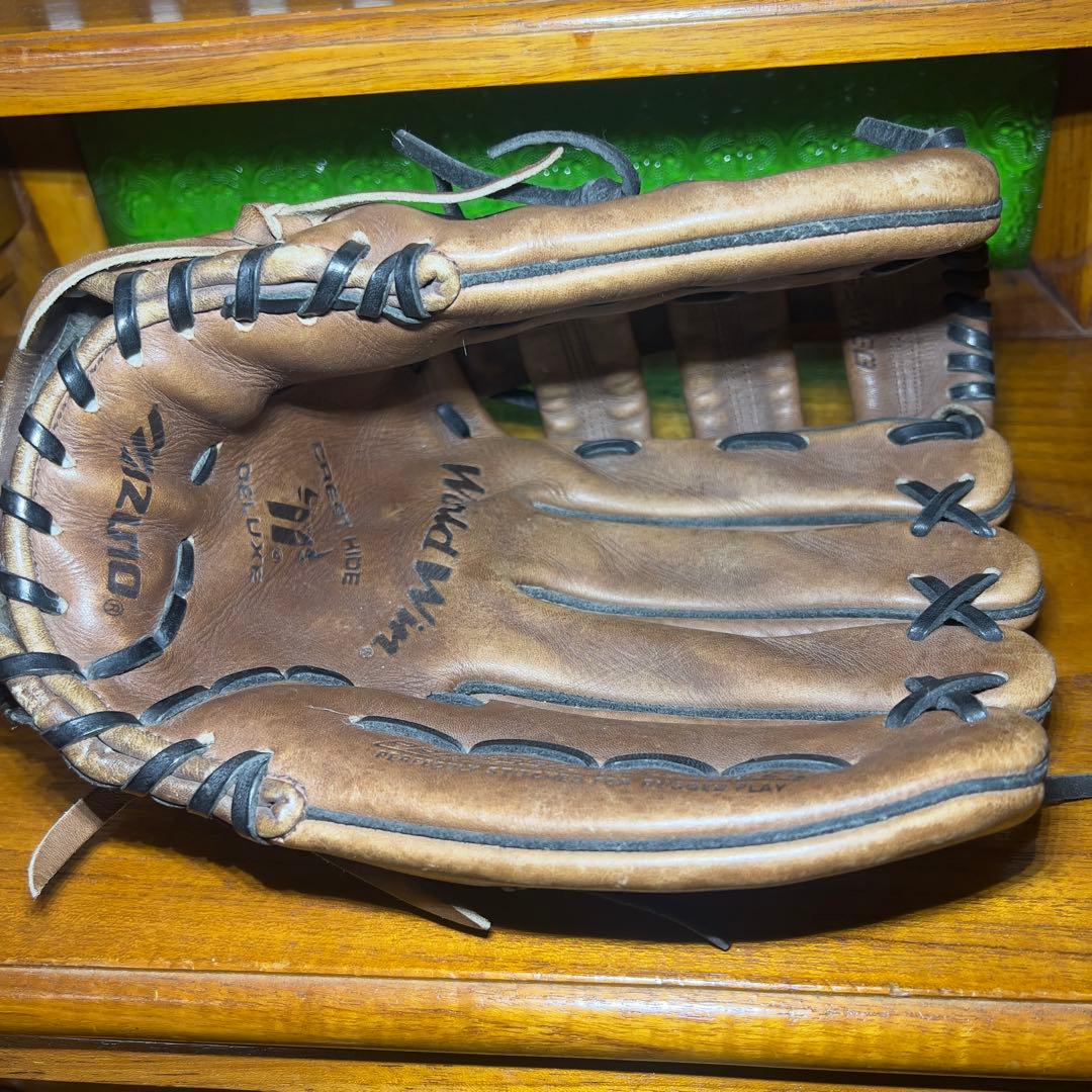 ミズノ ビッグM グローブ　外野手用　茶色