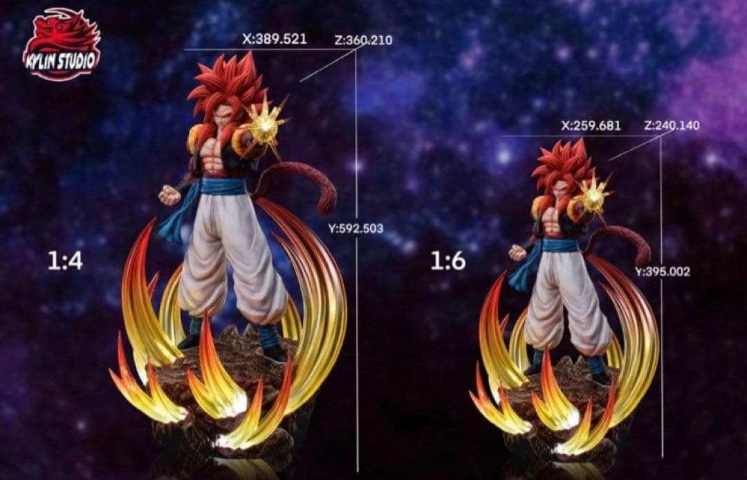 【ドラゴンボール】ゴジータ4　ガレージキット　完成品フィギュア　塗装済み