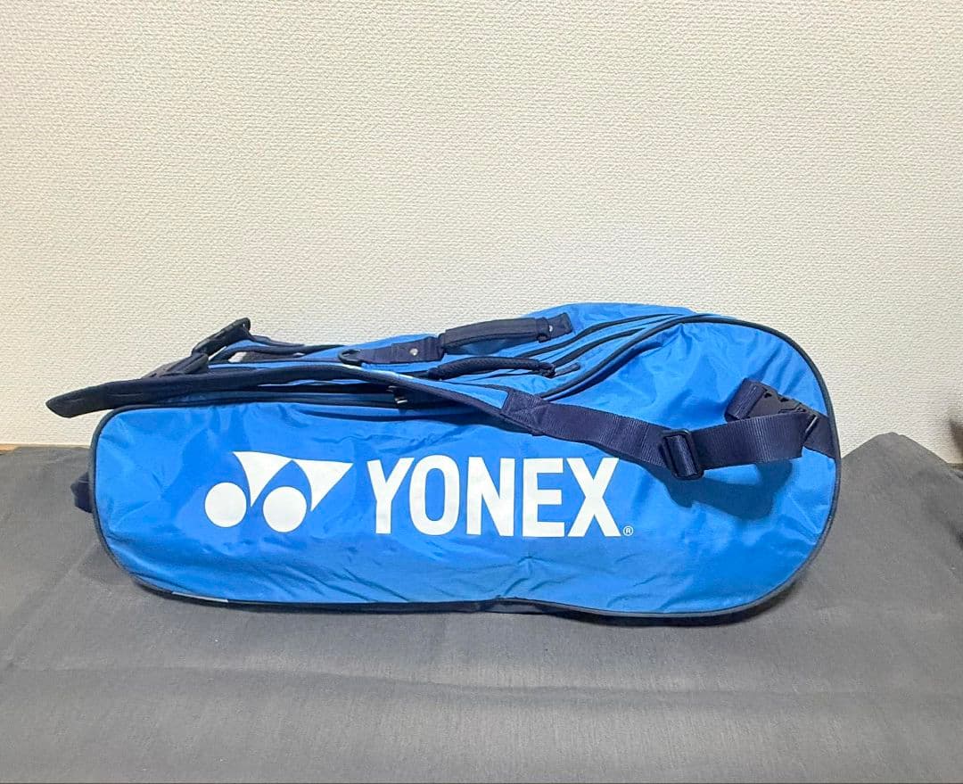 YONEX ラケットバッグ ブルー ショルダー付き 状態良好