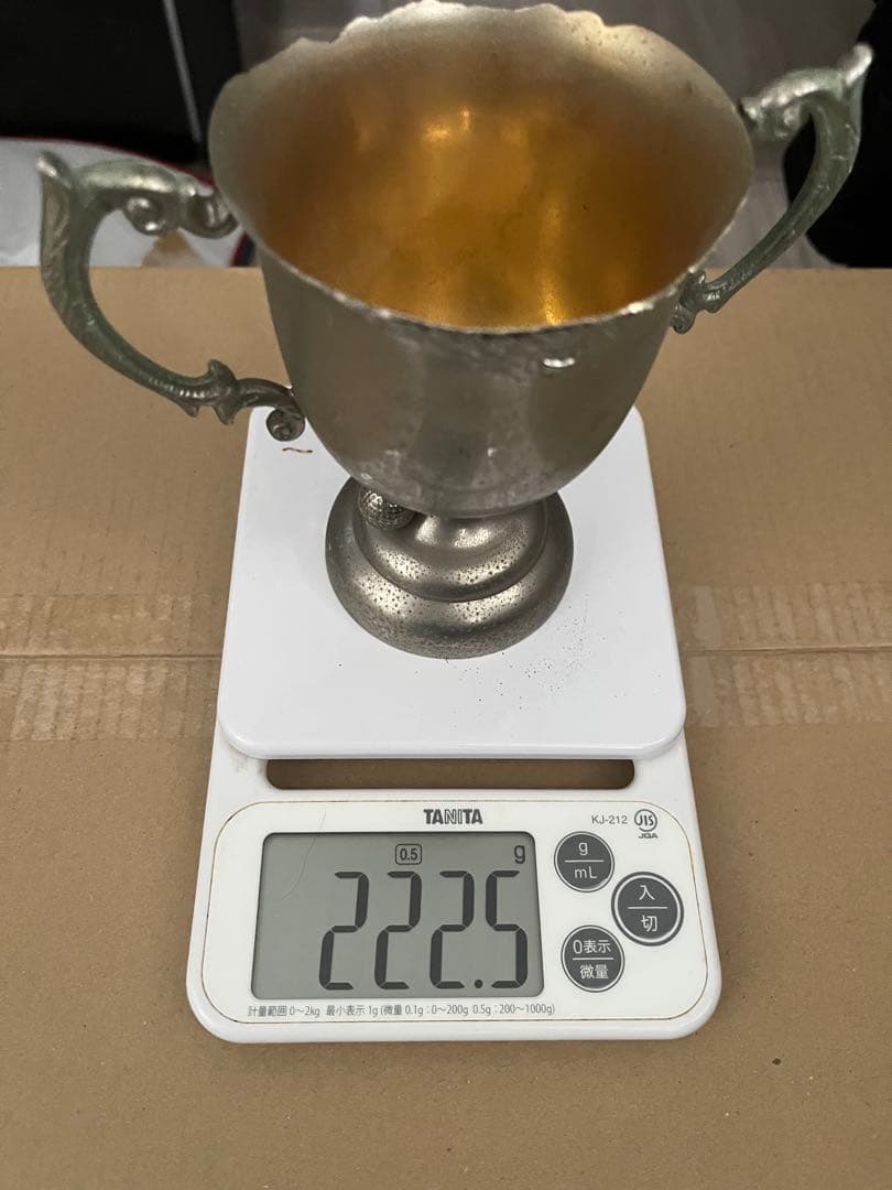 CACTUS SILVER 銀カップ 222.5g