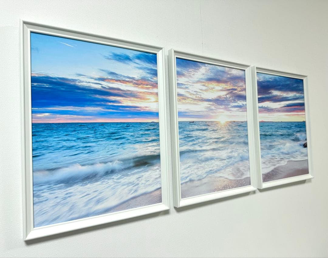 No.222フレーム付きキャンバスアート　オシャレ絵画　風景画　海絵画