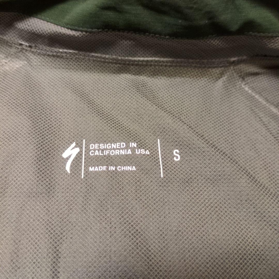 SPECIALIZED ダークグリーン ウィンドブレーカーS