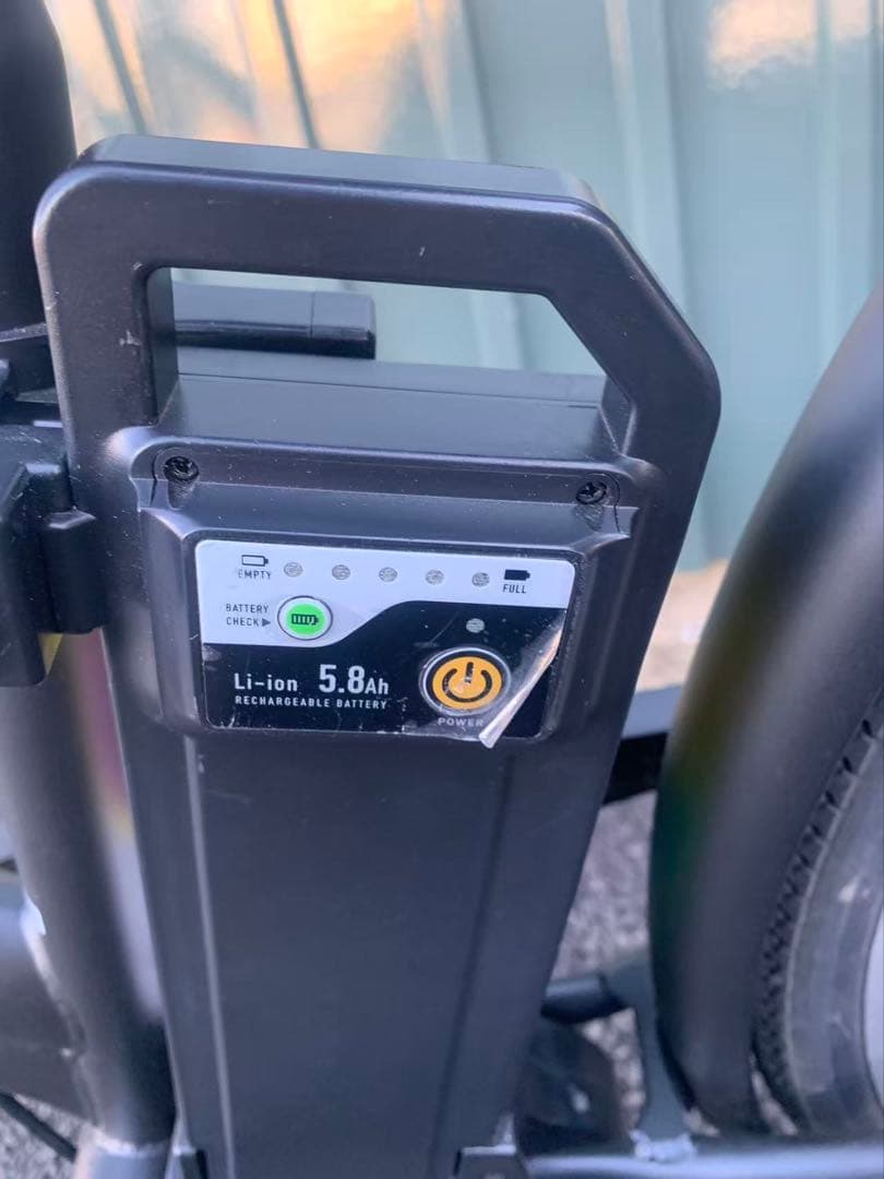 中古　組み立て済　電動アシスト自転車 シティタイプ ブラック